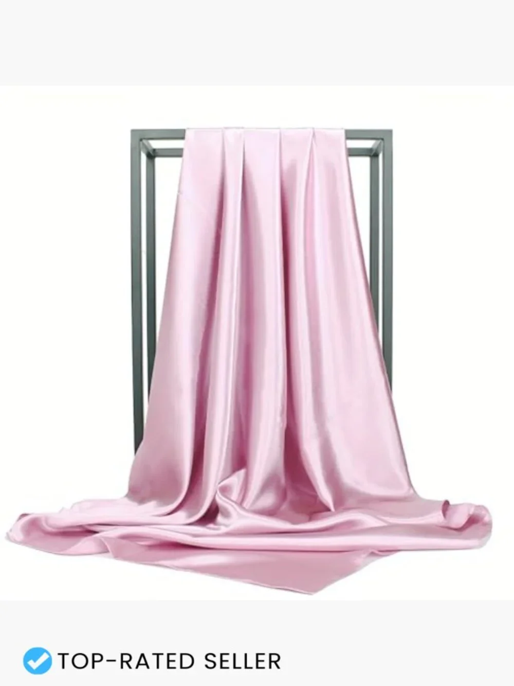 Square Silk Like Head Scarf for Hair Wrapping Sleeping Fashion Scarf